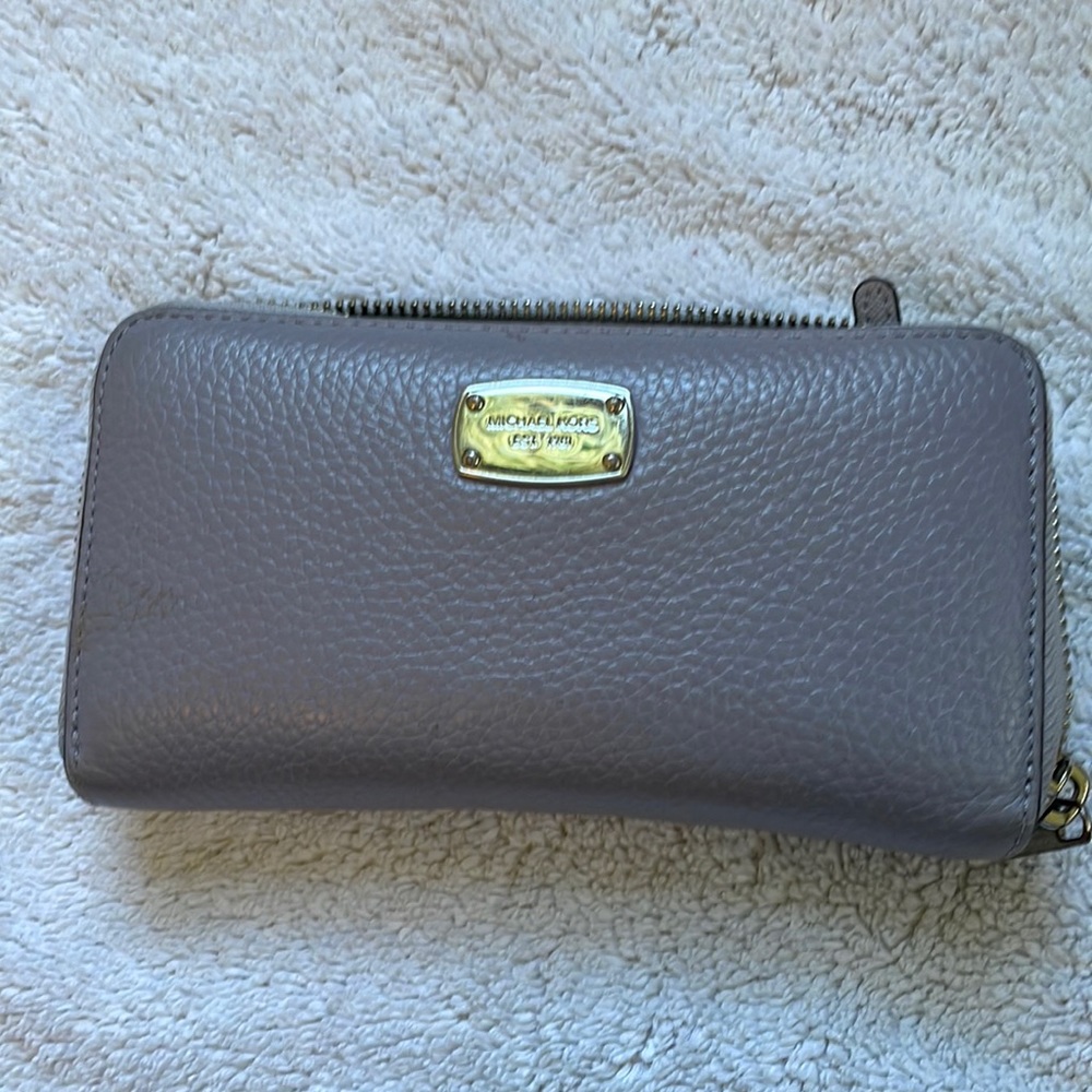 Michael Kors lavendar/gray wallet